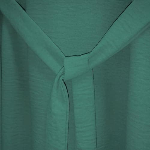 YNeedM Women's Solid Color Sleeveless Abaya Cardigan Dress with Belt Set