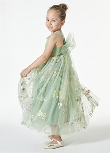 2Bunnies Girl Enchanted Floral Lace A-Line Garden Party Dress