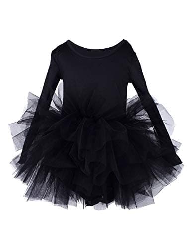 Tutu.kk Girls' 4-Layer Ballet Tutu Leotard (12 Months - 7 Years)