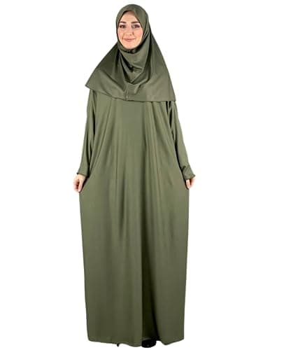 Prien Women's Hijab Rug Tasbih Islamic Prayer Dress for Eid Ramadan