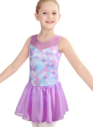 Belovance Girls Gymnastics Skirted Leotards Ballet Tutu
