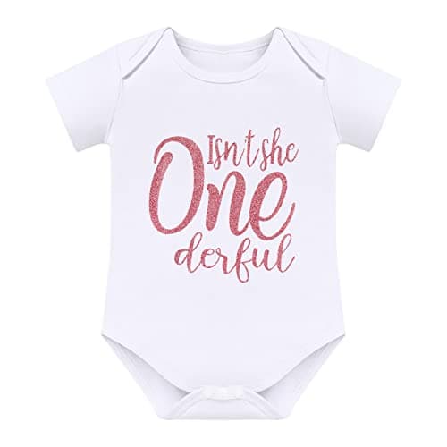 ODASDO Baby Girl Rainbow Birthday Cake Smash Outfit Set