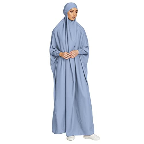 IKADEX Hooded Abaya Dress for Muslim Women