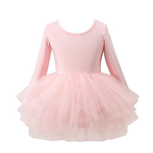 Tutu.kk Girls' 4-Layer Ballet Tutu Leotard (12 Months - 7 Years)