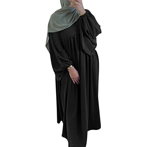 IMEKIS Women Muslim Abaya Maxi Dress