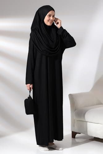 ihvan Online Muslim Women's Prayer Dress, Hijab Abaya Gift for Eid Ramadan