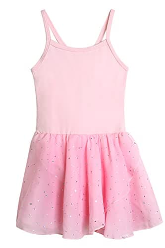 Nude Toddler Ballet Leotard and Skirt for Girls 2-10 Years