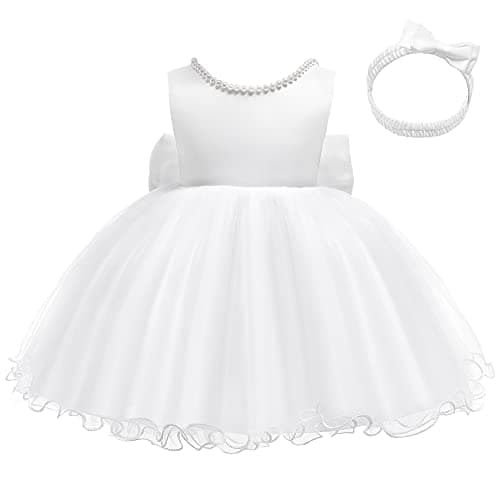 Refined Title: LZH Baby Girls Backless Flower Wedding Dresses