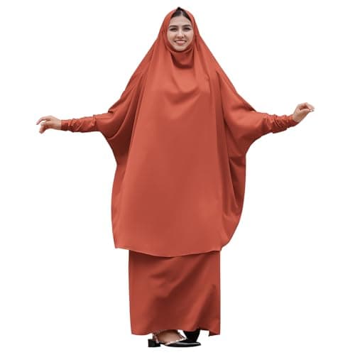 IWEMEK Muslim Women's Chiffon Abaya Dress Set