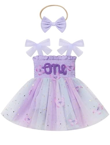 IMEKIS Boho Strawberry Romper Tulle Dress & Headband for Baby Girls Summer Photo Shoot