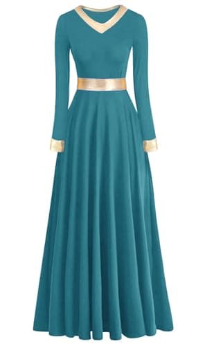 ORIDOOR Women's Modern Worship Liturgical Dance Dress Full Length Church Robe