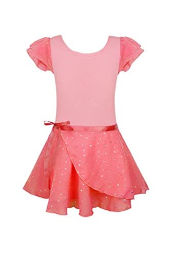 EQSJIU Removable Skirt Ballet Leotard Dance Outfit for Girls 2-12 Years