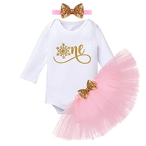 Baby Girl's 1st 2nd Birthday Cake Smash Outfit Set