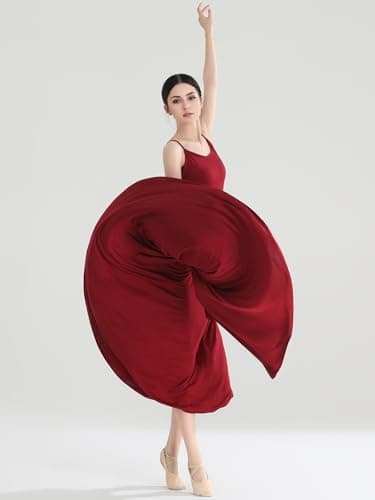 ZYACTU Women's Lyrical Dance Halter Split Skirt Costume
