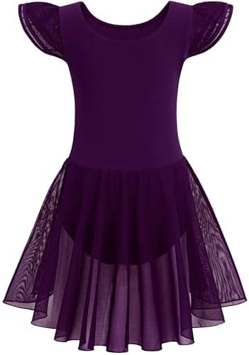 MdnMd Ballet Leotard with Skirt for Toddler Girls