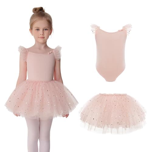 TUTULAND Ballet Leotards for Girls - Toddler Dance Combo