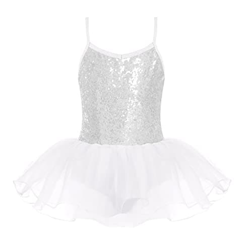Zaclotre Sparkly Ballet Tutu Dress for Little Girls