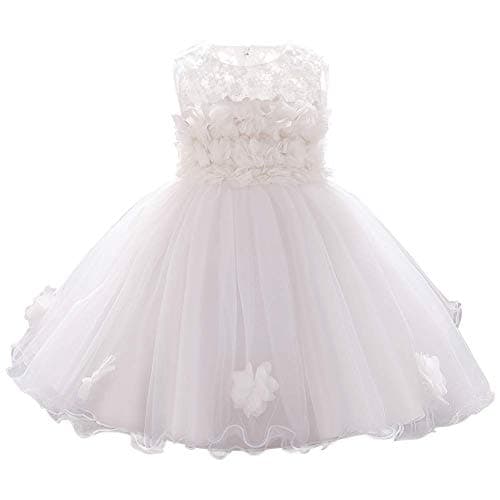 ODASDO Infant Flower Dress for Baby Girl Birthday Party Tutu Tulle