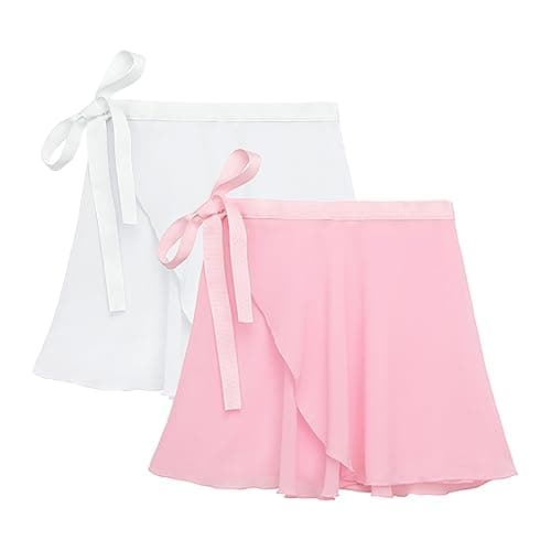 Zando Girls' Chiffon Ballet Wrap Skirts for Teens & Women