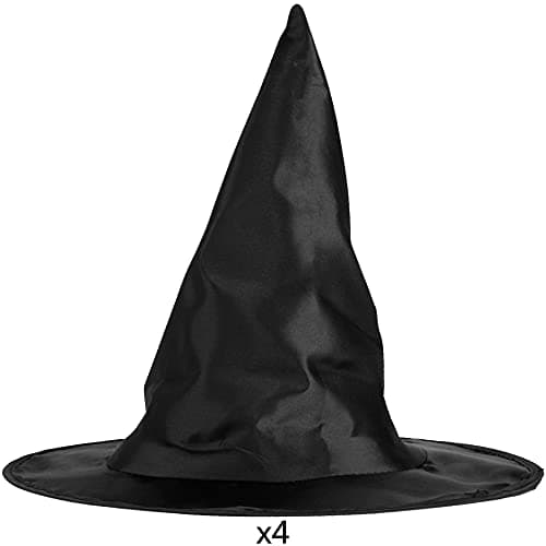 Big Mo's Toys Halloween Witch Hats for Kids – 10 Pack Varied Designs