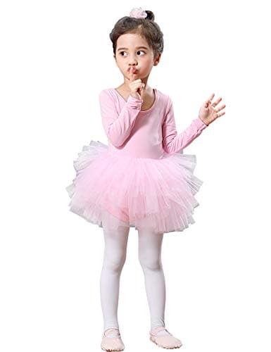 Tutu.kk Girls' 4-Layer Ballet Tutu Leotard (12 Months - 7 Years)