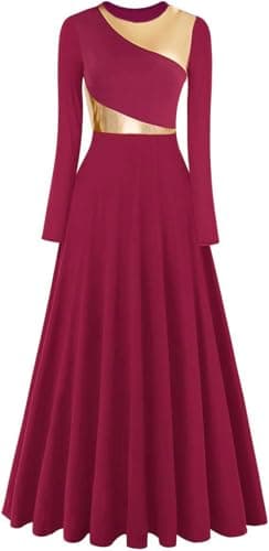 ORIDOOR Women's Modern Worship Liturgical Dance Dress Full Length Church Robe