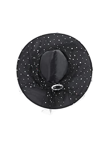 Century Star Kids Witch Hat - Halloween Lace Hat for Girls Youth Teens Cosplay