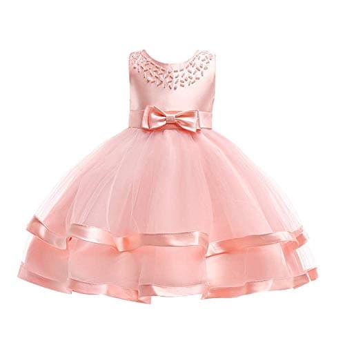 COMISARA 6M-9T Kids Pageant Flower Girl Dress for Weddings Party