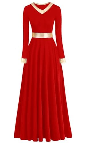 ORIDOOR Women's Modern Worship Liturgical Dance Dress Full Length Church Robe