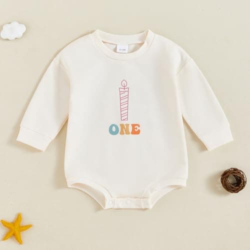 YOKJZJD Toddler Girl 1st 2nd 3rd Birthday Romper Sweatshirt