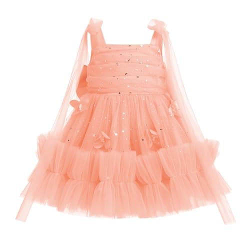 Toddler Girls Butterfly Dress for Birthday Party and Special Occasions