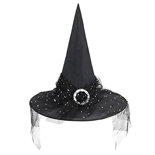 Zando Lace Witch Hat for Women | Halloween Cosplay & Decoration