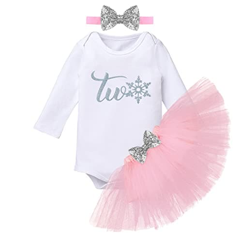 Baby Girl's 1st 2nd Birthday Cake Smash Outfit Set