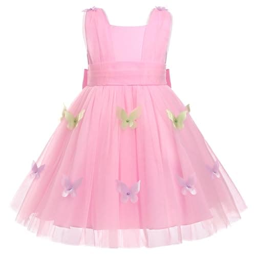 IDOPIP High-Low Tutu Dress for Toddler Princess Birthday Party