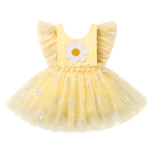 Infant Baby Girls Strawberry Flower Flutter Sleeve Romper Dress Outfits