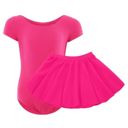 WEGETIT Ballet Leotards for Girls Toddler Dance Outfits with Skirt