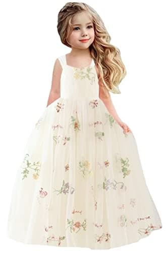 2Bunnies Girl Enchanted Floral Lace A-Line Garden Party Dress