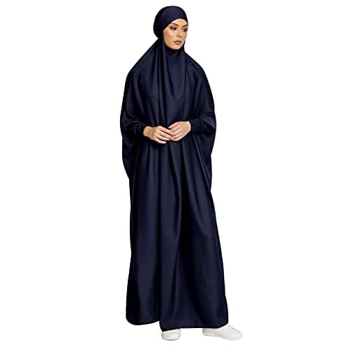 IKADEX Hooded Abaya Dress for Muslim Women