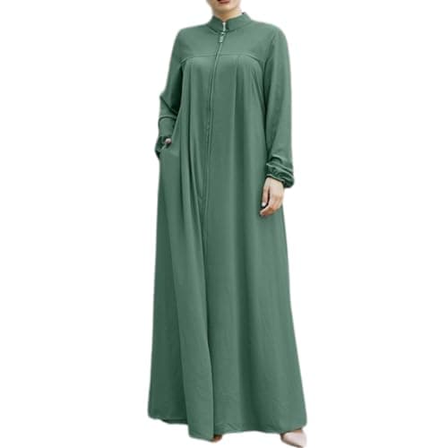 Zippered Abaya Islamic Prayer Clothes for Women