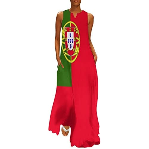 TAIZIYEAH Casual Mexican Flag V-Neck Shift Dress for Women Summer