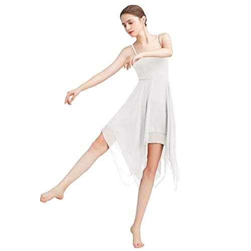 AFAVOM Flowy Chiffon Dance Dress for Women Contemporary Lyrical Costumes