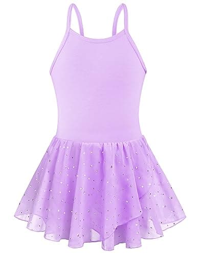 Nude Toddler Ballet Leotard and Skirt for Girls 2-10 Years