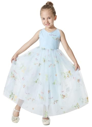 2Bunnies Girl Enchanted Floral Lace A-Line Garden Party Dress