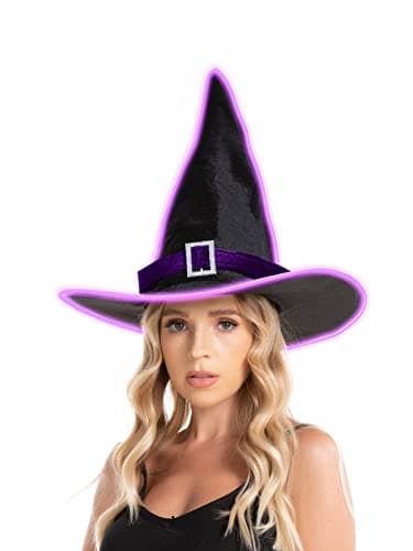 Light Up Witch Hat with EL Wire for HSCTEK