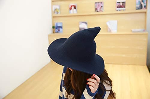 URFUN Women's Wool Witch Hat for Halloween Party