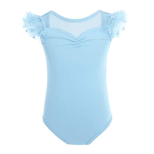 ODASDO Girls' Two-Piece Ballet Dress and Tutu Set for Ages 3-10