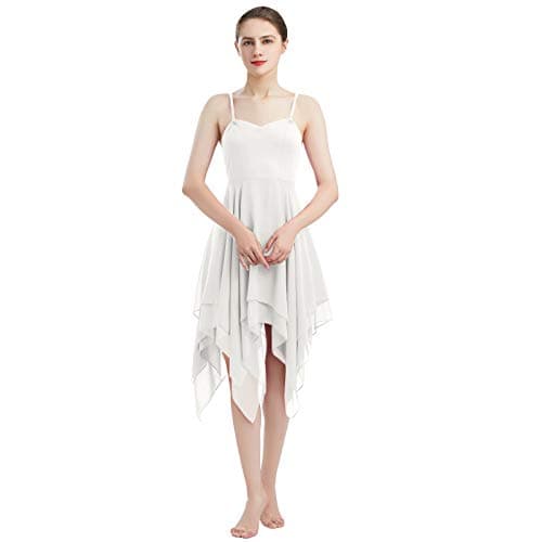 AFAVOM Flowy Chiffon Dance Dress for Women Contemporary Lyrical Costumes