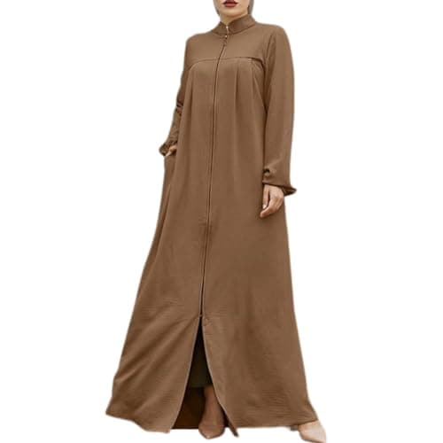 Zippered Abaya Islamic Prayer Clothes for Women