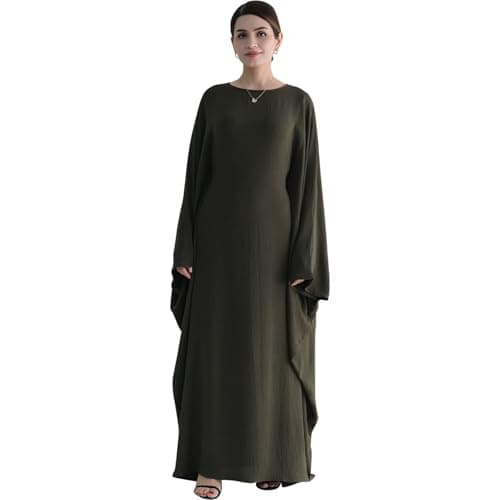Lenmipot Women's Modern Muslim Abaya Dressdzić