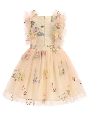 IMEKIS Kids Girls Confetti Birthday Princess Dress 3-10T